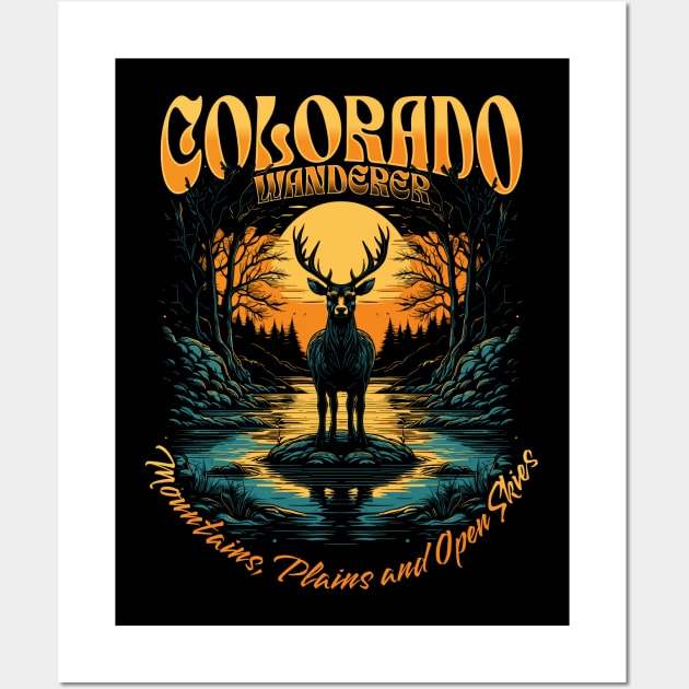 Colorado Wanderer Wall Art by ZombieTeesEtc